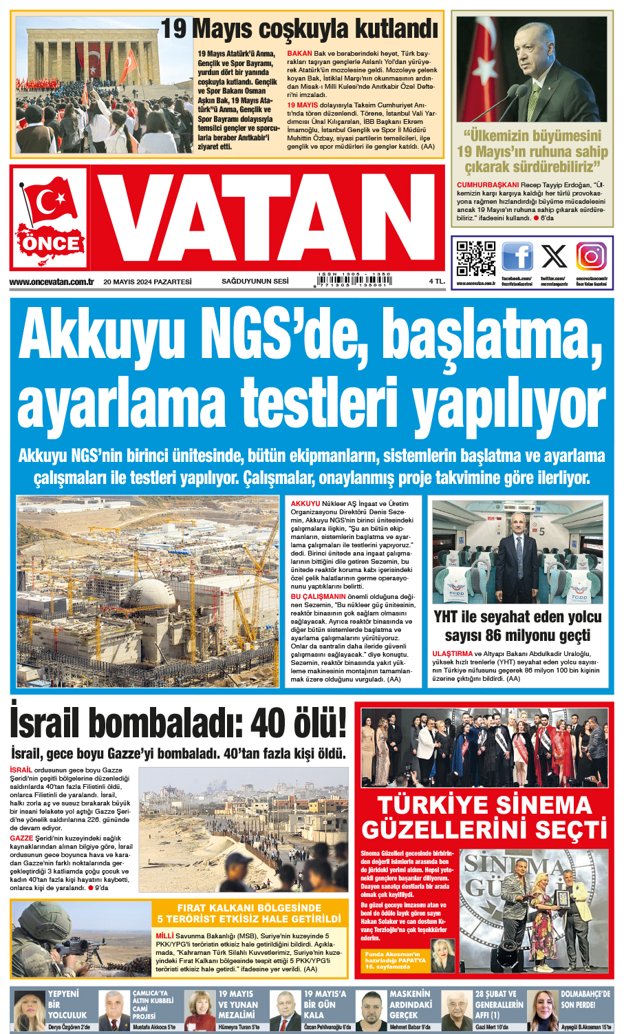 Önce Vatan gazetesi oku